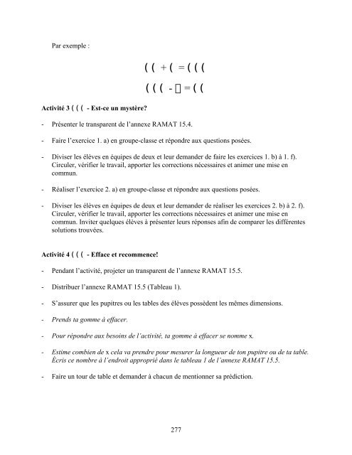 Traitement des données et probabilité - Cforp.ca