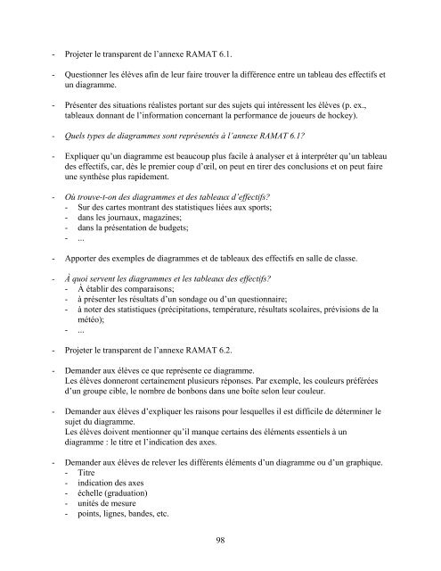 Traitement des données et probabilité - Cforp.ca