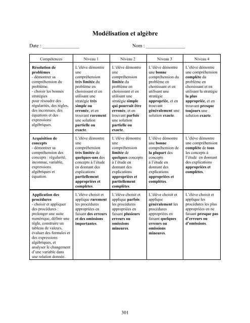 Traitement des données et probabilité - Cforp.ca