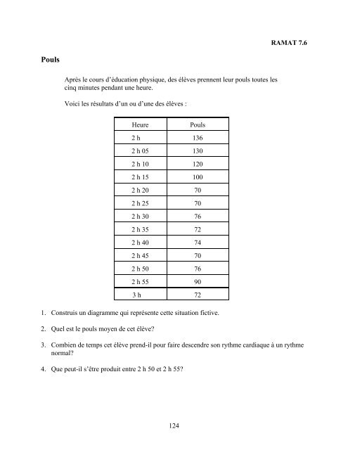 Traitement des données et probabilité - Cforp.ca