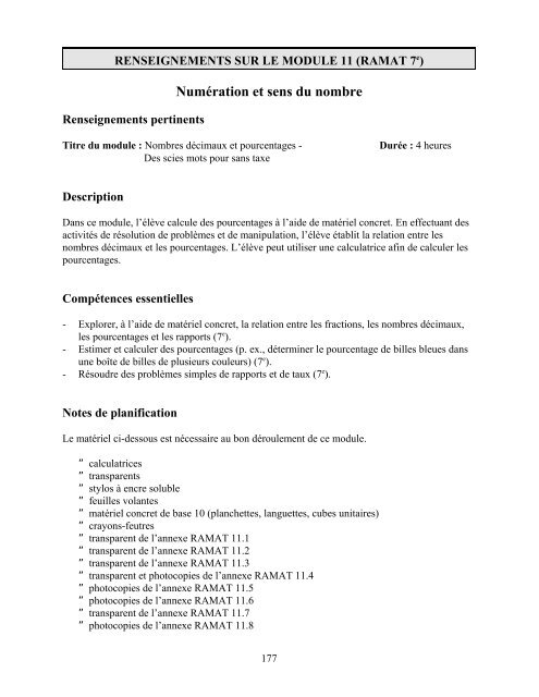 Traitement des données et probabilité - Cforp.ca