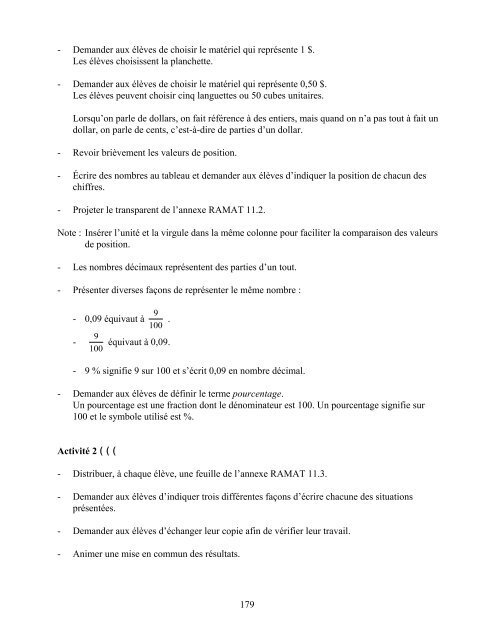 Traitement des données et probabilité - Cforp.ca