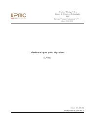 Mathématiques pour physiciens (LP311) - UPMC