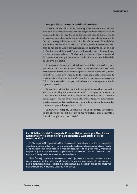Revista REDIEX "Paraguay al Mundo" 2-2013