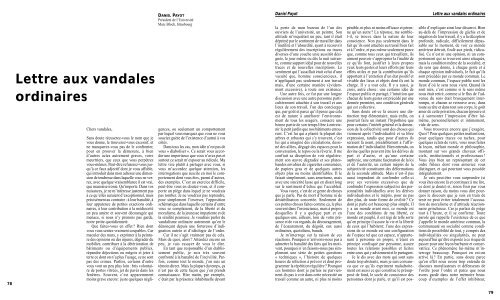 Civilité, incivilités - Revue des sciences sociales