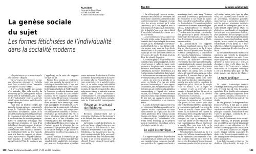 Civilité, incivilités - Revue des sciences sociales