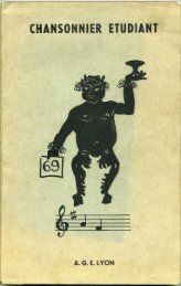 1964 Lyon AGE - chansons paillardes