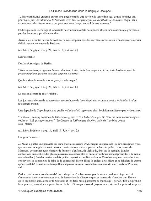 Jean Massart - La Presse Clandestine dans la Belgique Occupee