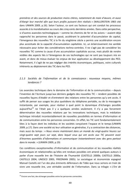 L'appropriation socioculturelle du téléphone portable par des ...