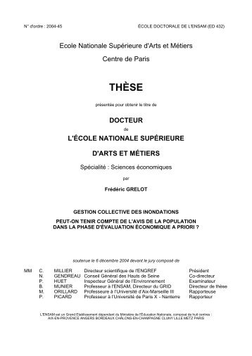 Application de l'évaluation contingente au cas des inondations