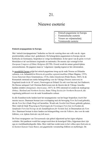 21. Nieuwe esoterie - René Pieyns - Esoterie : De hogere graden