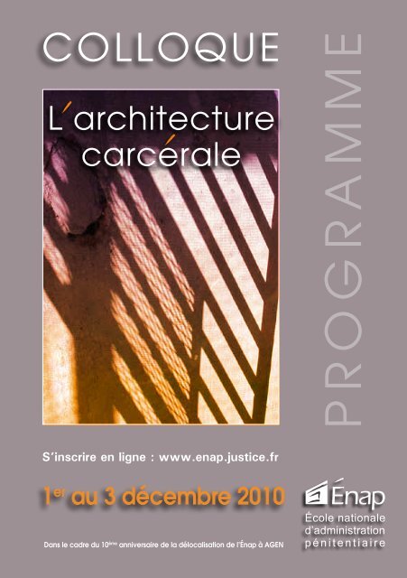 L'architecture carcérale - Enap