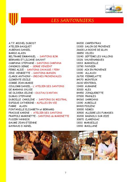 DOSSIER PRESSE 2012 mail - Salon des santonniers de Caderousse