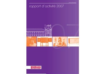 rapport d'activité 2007 - Les Arts Décoratifs