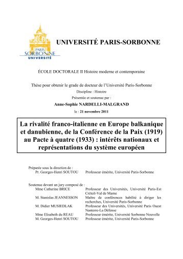 Thèse de doctorat - e-Sorbonne