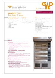 MATADOR® STORE Four à sole de pierre - WP Bakery Technologies