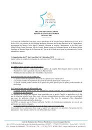 Le Conseil du CNPMEM s'est réuni, sous