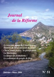 Le danger du formalisme - Journal de la Réforme - Free