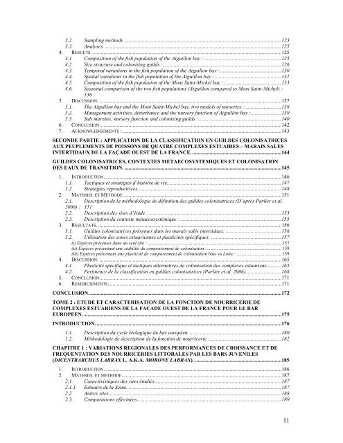 Approche quantitative de la fonction de nourricerie jouée par les ...