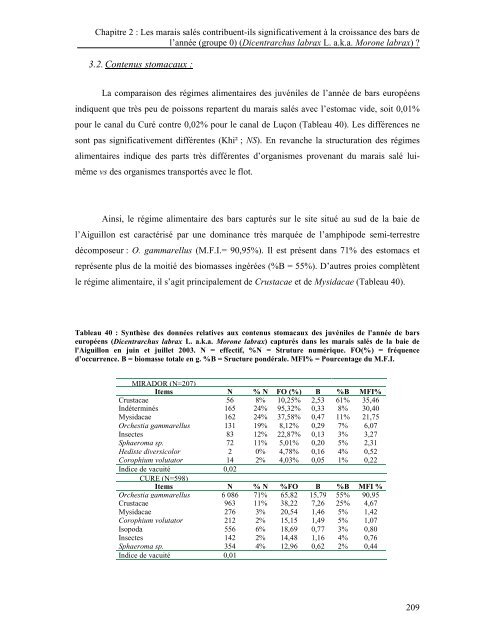 Approche quantitative de la fonction de nourricerie jouée par les ...