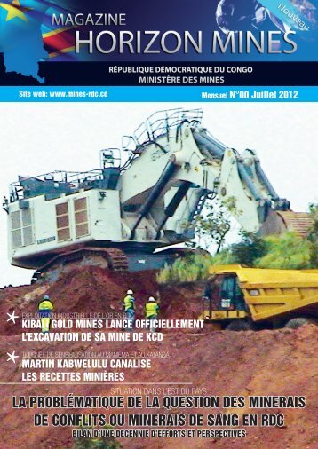 Revue Horizon Mines Magazine n° 00 - Ministère des Mines