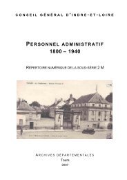 2 M Personnel de la préfecture. - Archives départementales ...