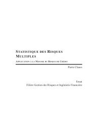 STATISTIQUE DES RISQUES MULTIPLES - Ensai