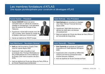 Les membres fondateurs d'ATLAS - Atlas-association.com