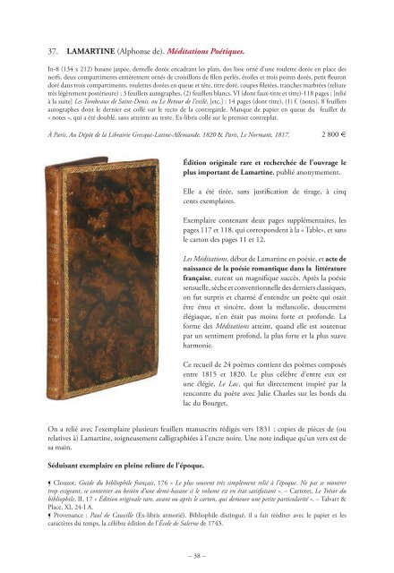 été tiré, en effet, moins d'exemplaires sur peau de ... - Livre Rare Book