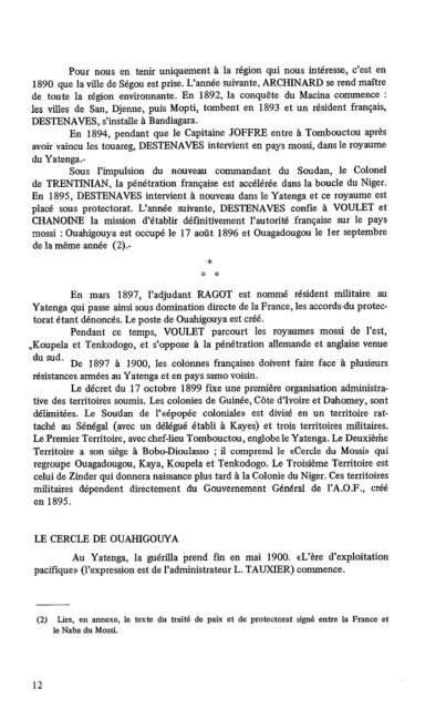 recueil d'archives du poste de Ouahigouya (Haute Volta ... - IRD