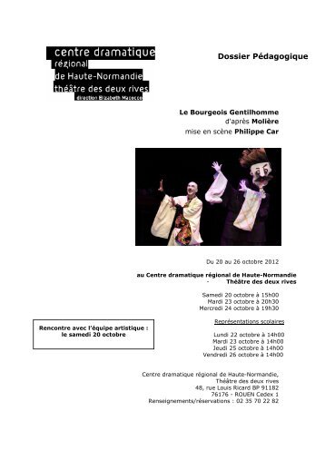 Dossier pédagogique-Le bourgeois gentilhomme - Théâtre des ...