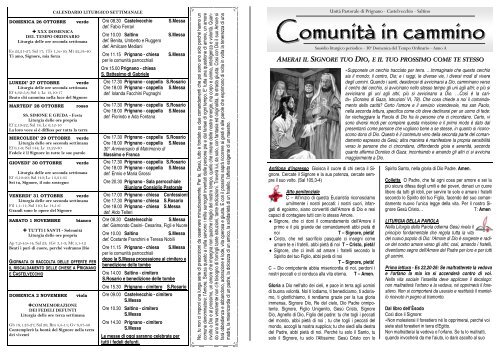 Comunità in cammino - Comunitaincammino.Net