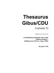 Thesaurus Gibus/CDU