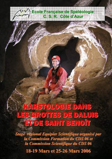 Karstologie dans les grottes de Daluis et St Benoit - Comité ...