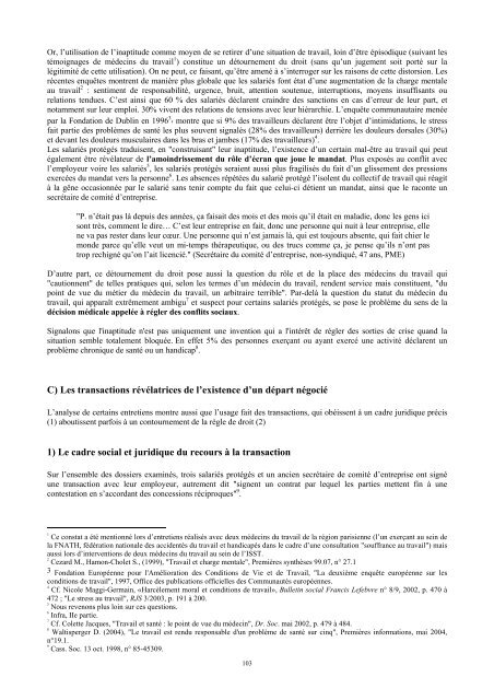 Le licenciement des salariés protégés (DE février 2006) (pdf - 1.1 Mo)