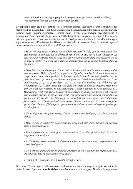 Etude du supportérisme et des manifestations de violence ... - Besafe