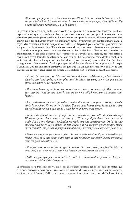 Etude du supportérisme et des manifestations de violence ... - Besafe