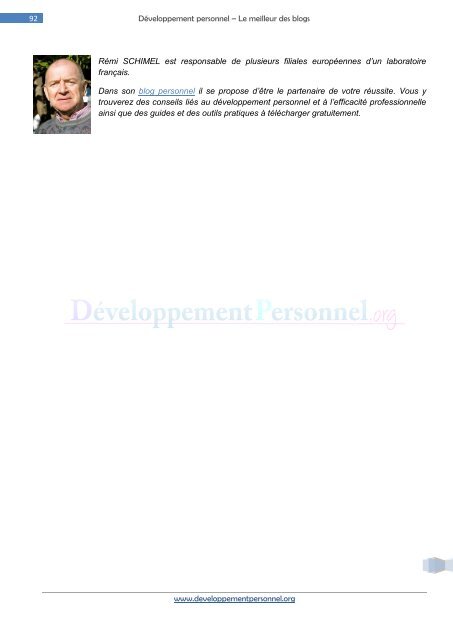 Developpement person.. - Développement personnel