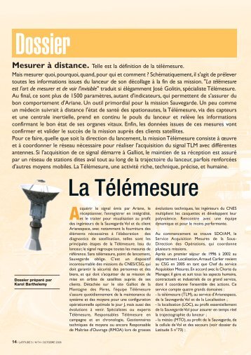 La Télémesure - Le Centre Spatial Guyanais