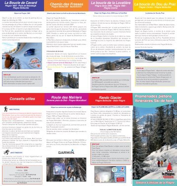 Promenades piétons Itinéraires Ski de fond - La Plagne