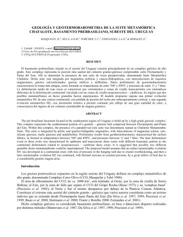 geología y geotermobarometria de la suite ... - Pagina nueva 2