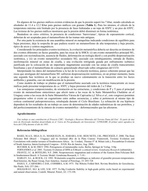 geología y geotermobarometria de la suite ... - Pagina nueva 2