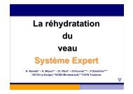 La réhydratation du veau Système Expert