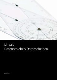 Lineale Datenschieber/Datenscheiben - schreiner coburg