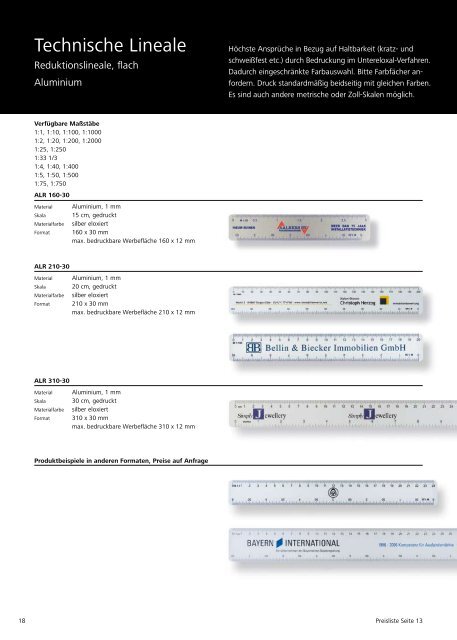 Lineale Datenschieber/Datenscheiben - schreiner coburg