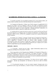 ACUERDO DE ITINERANCIAS PARA CASTILLA – LA MANCHA