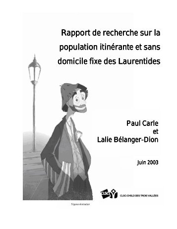 Rapport de recherche sur la population itinérante et - Homelessness ...