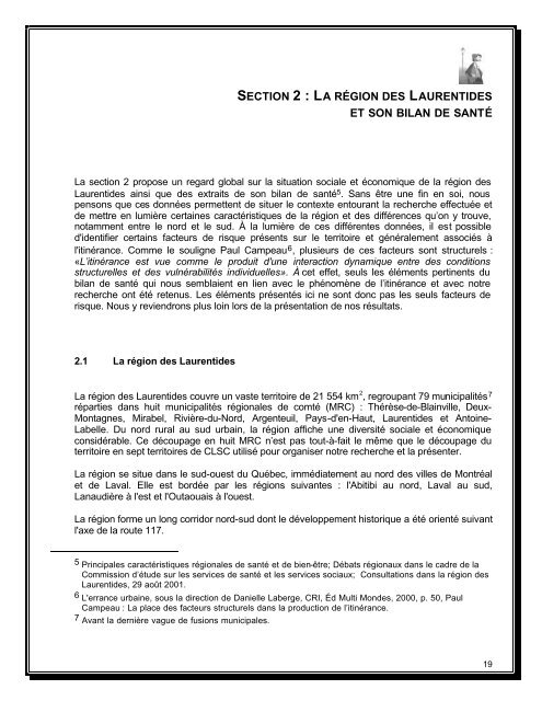 Rapport de recherche sur la population itinérante et - Homelessness ...