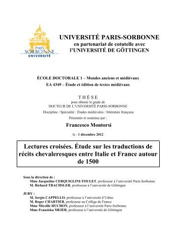 Position de thèse - Université Paris-Sorbonne