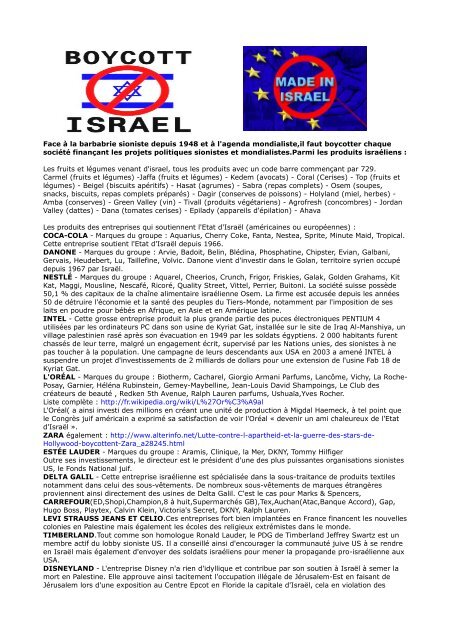 Boycott israel et mondialisme.pdf - We Are Change Paris